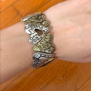 Live laugh love chunky bracelet